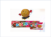 Μπισκότα Mascot με φράουλα και σοκολάτα Παπαδοπούλου