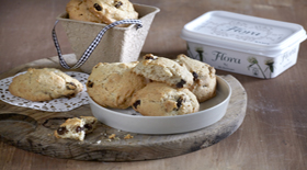 Cookies με Σταφίδες, Καρύδια και Κανέλα