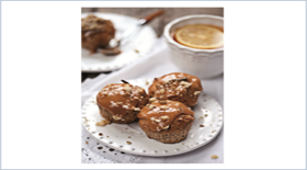 Muffins με λιωμένη αλατισμένη καραμέλα από το Canderel Green