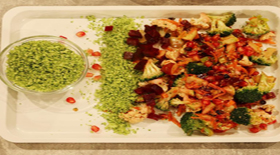 Σαλάτα ενέργειας με γλυκόξινο dressing 