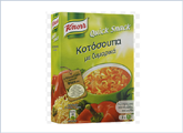 Κοτόσουπα με ζυμαρικά Quick Snack Knorr