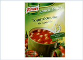 Τοματόσουπα με κρουτόν Quick Snack Knorr
