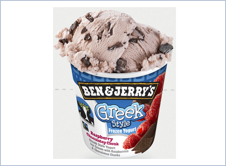 BEN & JERRY'S Greek Style Raspberry Chocolatey Chunk