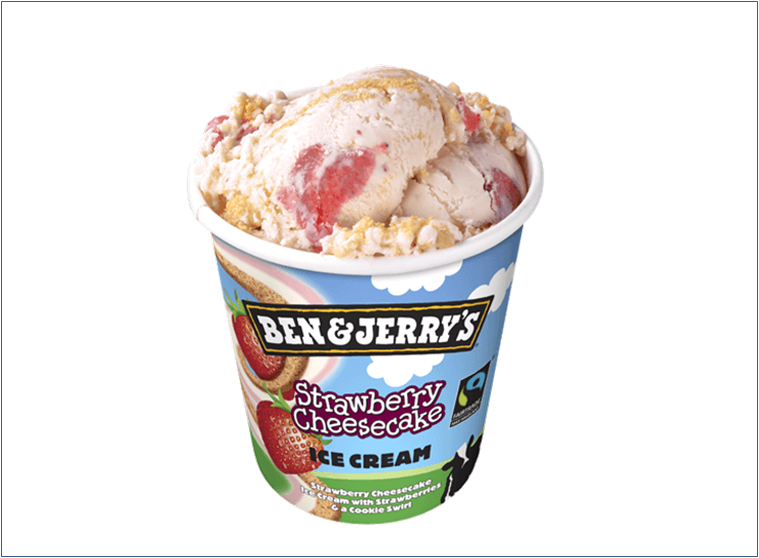 BEN & JERRY'S Strawberry Cheesecake